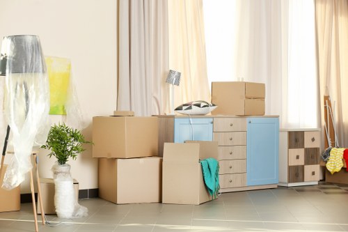Removal van loading for a local move in Elmpark
