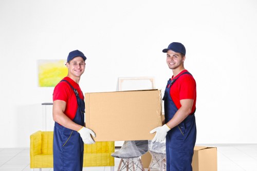 Commercial moving team planning a business relocation in Elmpark