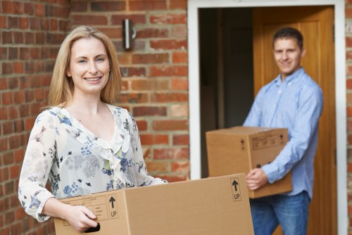 House removals team preparing a move in Elmpark