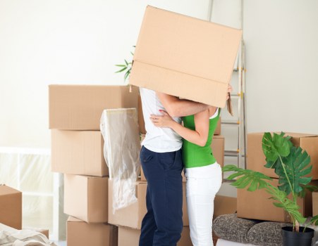 Man with van loading furniture for an Elmpark removal job