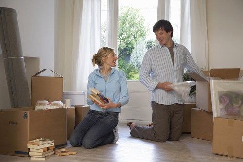 Moving team loading a home removals van in Elmpark