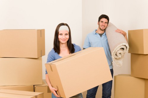 Loading furniture and boxes for a house move in Elmpark