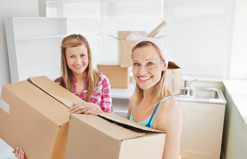 Commercial van removal transporting office items near Elmpark